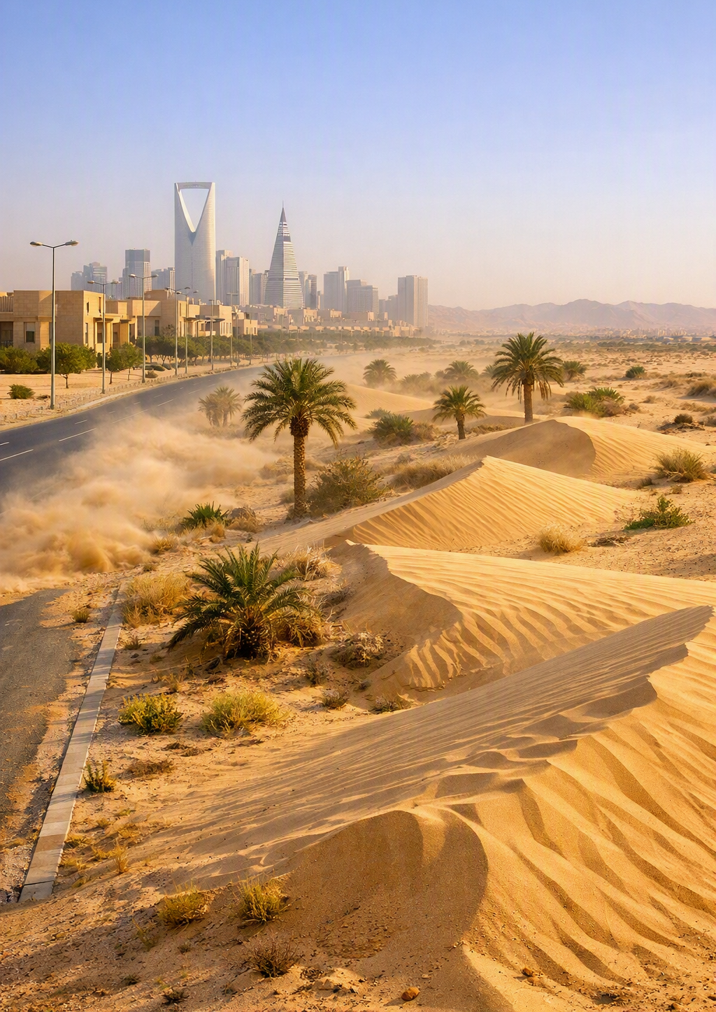 مكافحة زحف الرمال